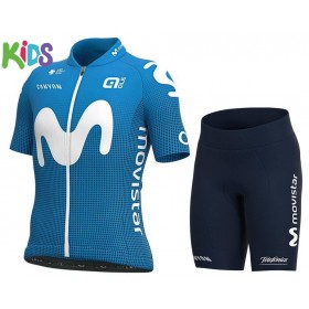 Tenue Maillot + Cuissard 2021 Movistar Team Enfant N001